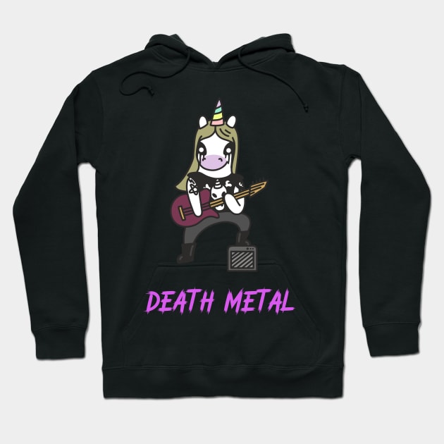 Death Metal - Unicorn Series Hoodie by WizardingWorld